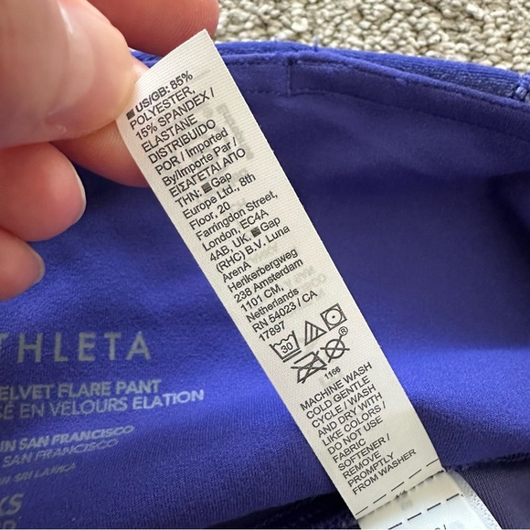 Athleta Elation Velvet‎ Flare Pants Size XS - Picture 7 of 10